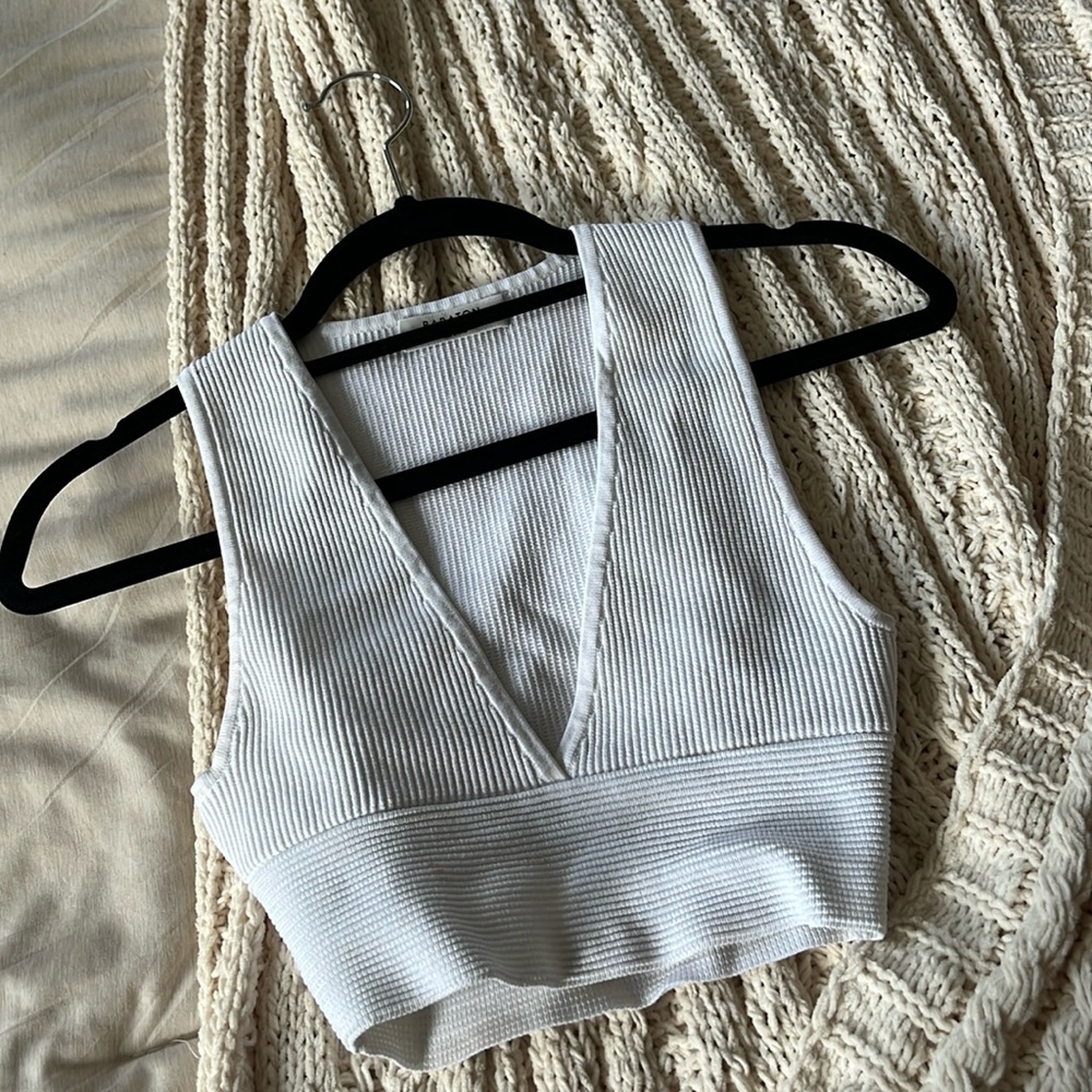 BABATON Sculpt Knit Deep V Tank